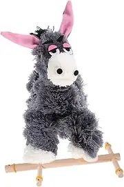 Yardwe Animals Marionette Puppet Soft Plush Donkey Marionette for Interactive Creative Imagination Development for Parties and Situational