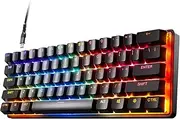 SteelSeries Apex Pro 60% (Mini) 0.1-4.0mm Adjustable Hyper-Magnetic Rapid Trigger OmniPoint 2.0 Switch Mechanical Gaming Keyboard (US Layout) - World’s Fastest Gaming Keyboard