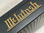 For McINTOSH MC30 30 LOGO EMBLEM BADGE 24K-GOLD/BLACK PLATED/PAINT - REPRO DIY