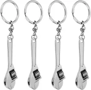 Tiny Adjustable Wrench, Mini Size Adjustable Spanner, Silver Nut Wrench Tool