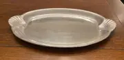 Wilton Co Armetale 17" Metal Serving Platter W/ Shell Handles Brand New