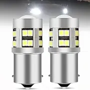 2 Pack Car LED Bulbs 1156 Signal Lamp PY21w Ba15s P21w LED 24SMD 3030 Car Turn Signal Light 12V for BackupLight Tail light Day Running Light Rear Fog Lights