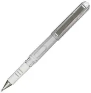 Pentel - Hybrid Gel Grip Dx Broad Rollerball Pen - Ultra Smooth Pigment Ink with Chunky Barrel - White - 1.0mm Tip