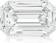 [FuigeBach] Moissanite Loose Stone Emerald Cut White Brilliant Gemstones for Custom Jewelry Making Engagement Ring Personized Pendant Necklace Bracelet with Certificate VVS1 D Clarity 1.0-3.0CT