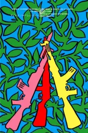 16x20"Decoration CANVAS.Room political design art.Guatemala civil war.6516