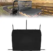 KEMIMOTO UTV Tonneau Cover, Waterproof Cargo Bed Cover Compatible with Polaris XP 1000 900 /Crew, Ranger 570/ Crew, No Drilling Installation, Adjustable Strap, Storage Cover Accessories