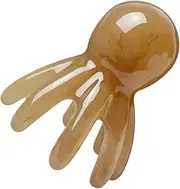 SECFOU Resin Octopus Head Massager Tool for Scalp Massage Portable Wide Comb for Spa and Beauty All Hair Relaxation Tool