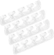 Ipetboom Finger Separator Divider 2 Pairs Toe Dividers for Women Men Reusable Silicone Gel Toe Separators for Nail Care
