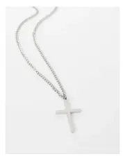 [Blaq] Cross Necklace in Silver