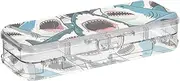 Yoogain Colorful Cartoon Animal Shark Plastic Pencil Box Clear Double-Deck Pens Marker Case For School With Snap Lid