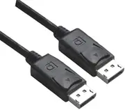 Astrotek 30AWG 1.2V 20 Pins Male to Male DisplayPort Cable, Black, 1 Meter