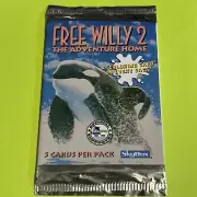 Free Willy 2 The Adventure Home ONE Sealed Pack 1995 Skybox Trading Cards