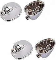 SAFIGLE 4 Pcs Single-end Snare Drum Lug Ear Claw Hooks Connector Drum Set Parts Accessories Silver Drum Set Lug