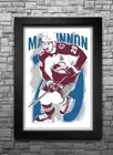 NATHAN MacKINNON art print/poster COLORADO AVALANCHE FREE S&H! JERSEY