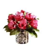 [Vicky Yao] Artificial Pink Magnolia Floral Arrangement in Fake Water