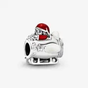 New Genuine Pandora Santa Claus in Space Christmas Spaceship Charm 797511ENMX