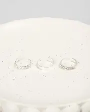 [Karyn In LA] Karyn In LA Girls' Kaylene Toe Ring Pack in Silver One Size Silver