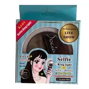 Selfie Ring Light Rechargeable LED Lights 3-Level Adjustable Clip On