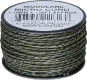 Atwood Rope MFG Micro Cord 125ft Woodland MC04 - WOODLAND