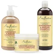 SheaMoisture Curly Bundle: 16 oz Shampoo, 13 oz Conditioner, 11.5 oz Leave-in wi