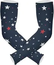 [Yoogain] UV Protection Arm Sleeves Men Stars Sleeves Youth for Volleyball, Basketball, Cycling Anti-Snag cubre brazos, Stars