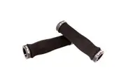 JetBlack Softy Foam Lock On Black Grips Black Rings