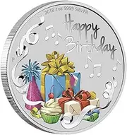 Happy Birthday Coin - 1oz Silver