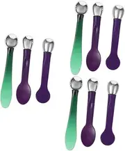FRCOLOR 9 Pcs Face Cream Eye Cream Stick Eye Cream Scoop Makeup Eye Cream Eye Creams Metal Cooking Face Mask Spoon Beauty Spoon Massage Wand Import Applicator Cosmetic Massage Stick Miss