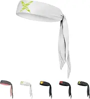 [fenchi's AUSTRIA] Children's Sports Headband, Bandana, Headband for Children, Boys and Girls (NeonX White, Children)