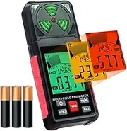 EMF Meter EMF Detector 3-in-1 Portable Electromagnetic Field Radiation Detector for EF, RF, MF, WiFi Signal, Handheld EMF Tester Digital LCD with Alarm for Home, Office, Outdoor