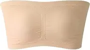 [Generic] Bandeau Bra - Padded Stretchy Soft Comfort Wireless Bralette,Wireless Moisture Wicking Bandeau Bra with Support for Women