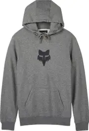 FOX Fox Head Hoodie, black-grey, Size S for Men Black Grey