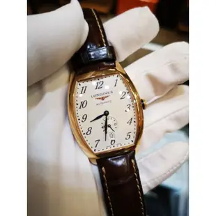 Longines 浪琴 Evidenza 18K 750 玫瑰金 大款機械錶 原價22萬