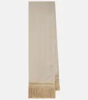 [Max Mara] Max Mara Grammo linen scarf One Size beige