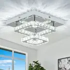 Crystal Chandelier 9.8 Inch Modern Led Chandeliers Crystal Ceiling Light Fixt...