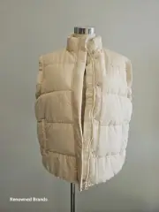 SEED HERITAGE TEEN GIRLS CREAM PUFFER VEST SIZE 14-16 WMNS 8-10 BNWT RRP $79