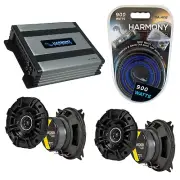 Fits Chevy Sprint: ER/Turbo 85-88 Speaker Upgrade Kicker (2) DSC4 HA-A400.4 Amp