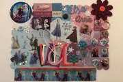 Disney Frozen 2 Custom Chipboard Mini Book Album Kit Scrapbook Disneyland