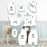 10Pcs Memory Bear Sewing Set Acrylic Practical Sewing Ruler for Adults Children