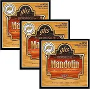 GHS Strings MANDOLIN - Pure Nickel String Set - N250 - Medium Light, 3 Sets of N250