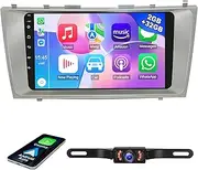 [EWLSAC] Android 13.0 Double Din Car Stereo Radio Player for Toyota Camry 2007-2011 9 Inch HD Touch Screen Audio Receiver with GPS Navigation Bluetooth Head Unit Supports Backup Camera