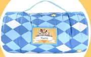 Hi Sprout Toddler Kids Sleeping Bag, Roll Up Nap Mat with Removable Pillow Set