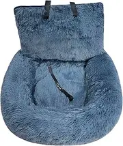 Pelzbarn Car Seat - Dog Bed with Safety Straps, Pelzbarn Car Seat Dog Bed with Safety Straps, Waterproof Travel Bed for Large & Small Dogs, Protects Seats from Dirt (Blue,M 72 * 60cm)