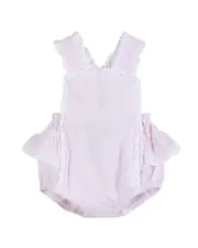 Lil Cactus Seersucker Easter Bunny Ruffle Romper