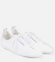 [Toteme] Toteme Canvas lace-up flats AU 5 white