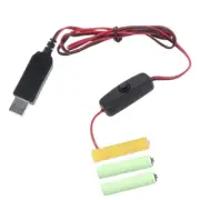 USB Power Converter Power Boost 4.5V BatteryEliminator to 4.5V AAA LR03 Battery