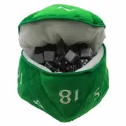 Dungeons & Dragons D20 Plush Dice Bag (Green)