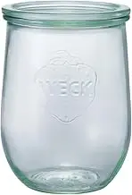 Marks International WECK WE-745 Tulip Shape Glass Storage Container, 3.3 gal (1.0 L)