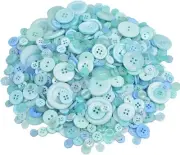 600 Pieces Mixed Sizes Resin Buttons Colored round Sewing Buttons DIY Craft Supp