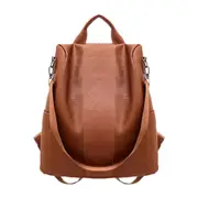 Women Backpack Travel Fashion PU Leather Zipper Lady Schoolbag Anti Theft Pack Female Tote Backpacks Waterproof Shoulder Bag